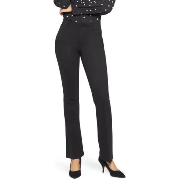 NYDJ Denim - NYDJ Black Size 12 Ponte Sculpt Her Classic Trouser Pants NEW